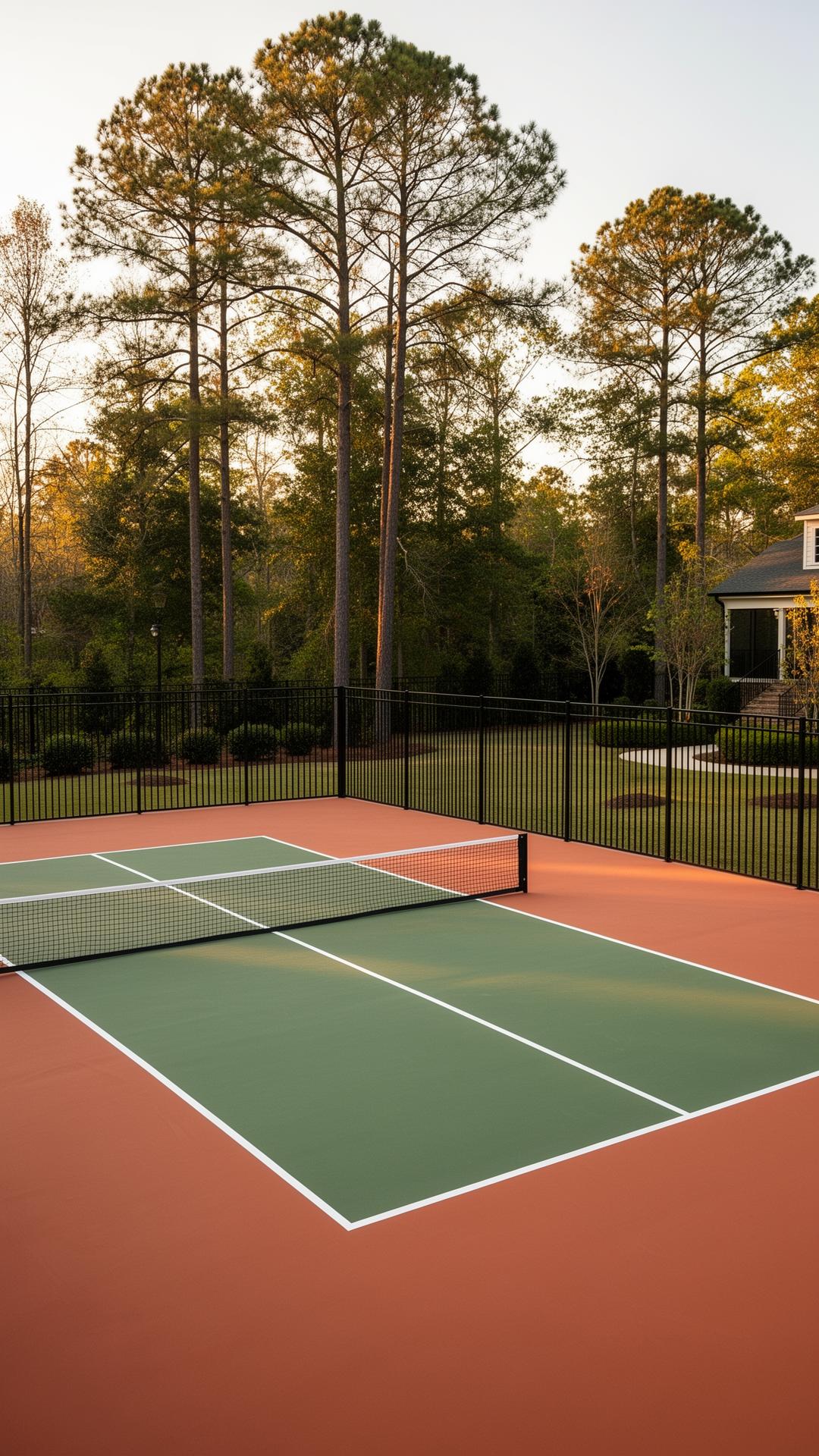 Premium residential backyard sports court built in Georgia